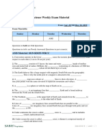 1819 Level I Science Exam Related Materials T3 Wk4