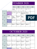 principles of psychology calendar 2020 2021