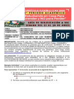 8° MATEMÁTICAS GUIA DE VERIFICACIÓN No 001 2P CURRICULO FLEXIBLE CCAV 2020 TEMA EL CONJUNTO DE LOS NÚMEROS IRRACIONALES Y SITUACIONES PROB PDF