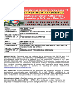 9° GEOMETRÍA & ESTADÍSTICA GUIA DE VERIFICACIÓN No 001 2P CURRICULO FLEXIBLE CCAV 2020 TEMA POLÍGONOS SEMEJANTES & MEDIDAS DE TENDENCIA C PDF