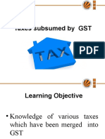 3 Taxes Subsumed by GST