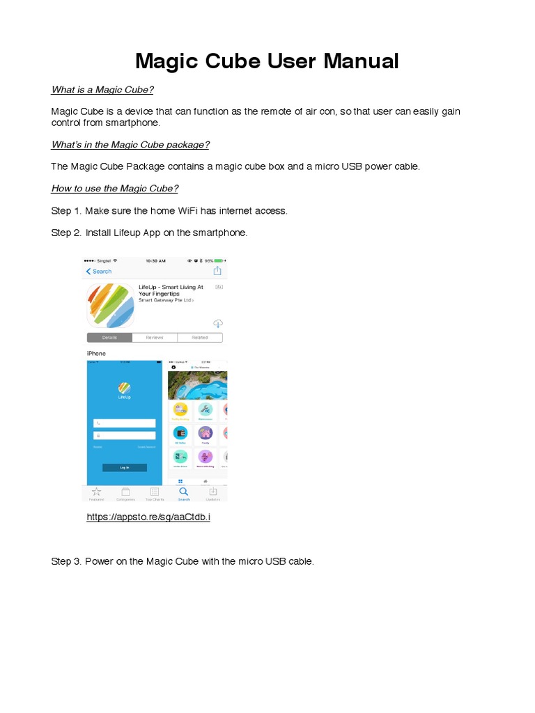 Magic Cube Remote User Manual | PDF | Wi Fi | Flash Memory