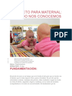 PROYECTO DE MATERNIDAD