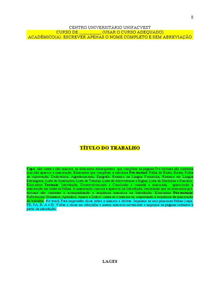 Diretrizes para elaboração de trabalhos acadêmicos | PDF | Teoria | Science