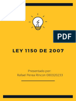 LEY 1150 DE 2007 Rafael - Perea PDF