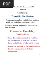 Continuous Probability Distributions