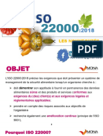 Webinaire. ISO 22000 - Les Nouveautés