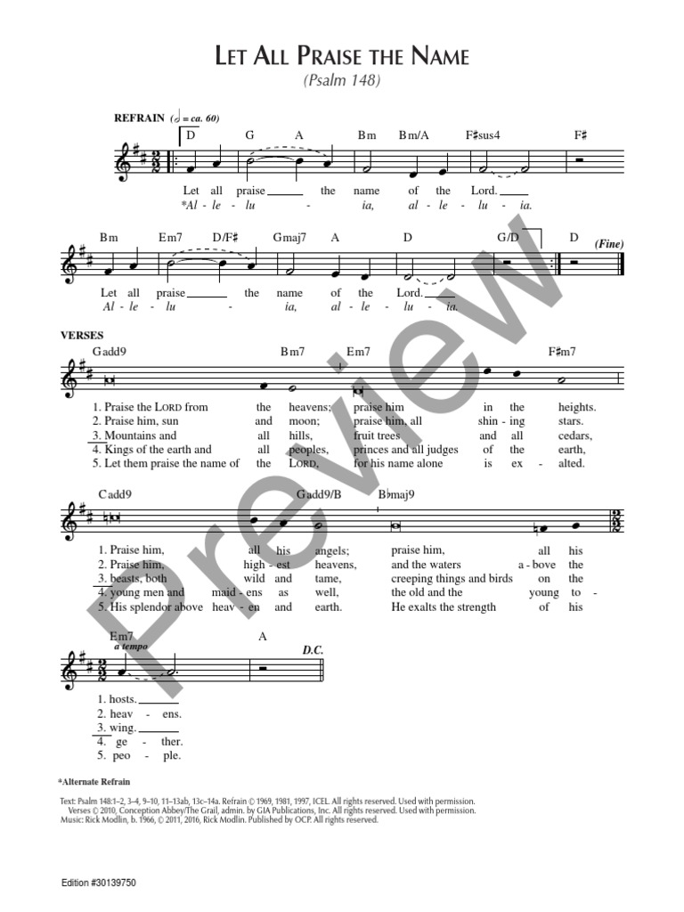 Psalm 148 | PDF | Nature