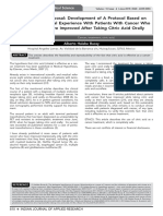 Proposal: Development of A Protocol Based On Clinical Experience With Patients With Cancer Who Have Improved After Taking Citric Acid Orally