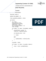 Example Exam Programming 2 (Version 13-1-2020) : Topic: Functions (25 Points)