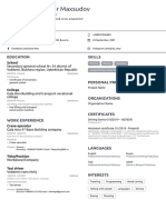 Jaxongir's Resume PDF