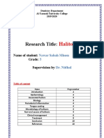 Research Title:: Halitosis