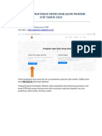 Panduan Pendaftaran Sipencatar Jalur Mandiri PDF