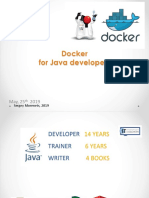 Docker For Java Developers: Sergey Morenets, 2019