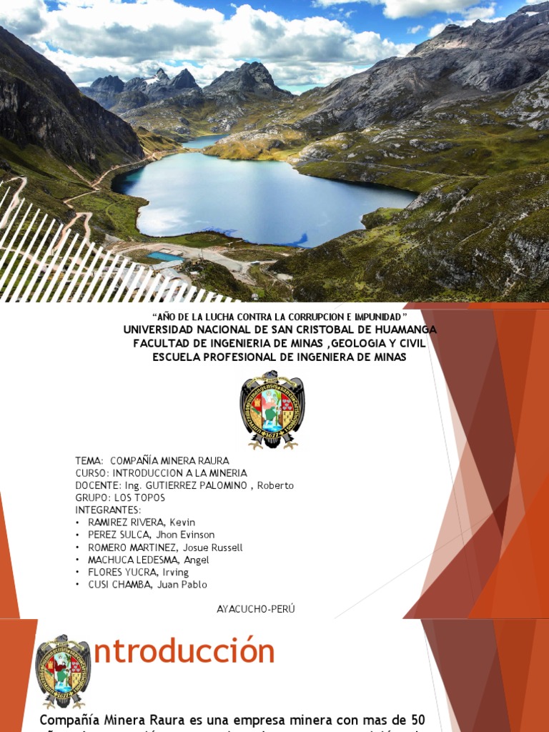 Mina Raura Expo | PDF | Minería | Sustentabilidad