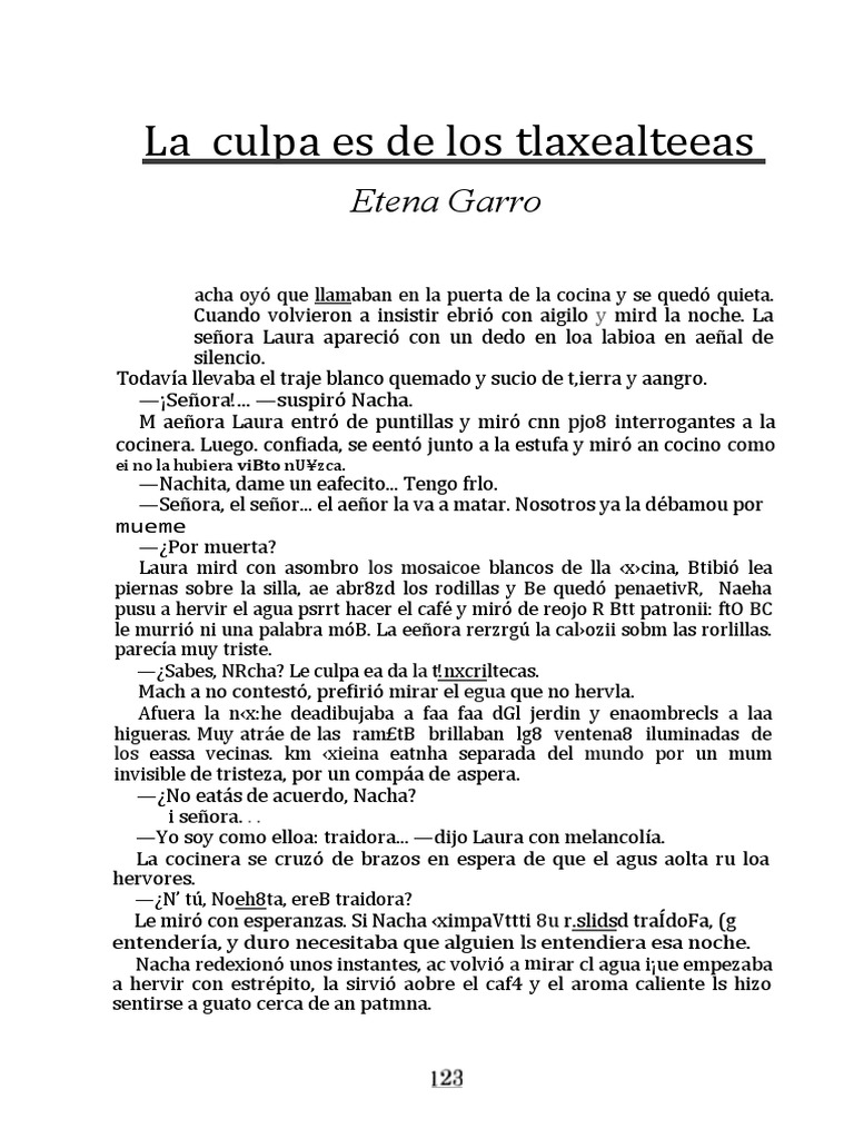La Culpa Es de Los Tlaxcaltecas