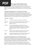 Commcell Logical Architecture: Logical Management of Production Data