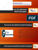 Polticas de Servicio Institucional