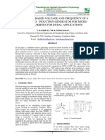 Fuzzy Logic Based Voltage and Frequency of A Self Excited Induction Generator For Micro Hydro Turbines For Rural Applications