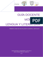 GUÍA M1 1BGU Lengua y Literatura