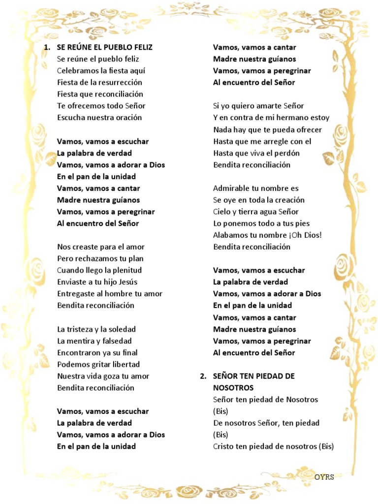 Letras Catolicas Huayno | PDF | eucaristía | Cristo (título)