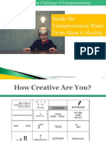 Inside The Entrepreneurial Mind: From Ideas To Reality