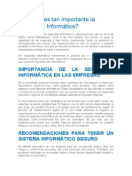 ¿Por Qué Es Tan Importante La Seguridad Informática?