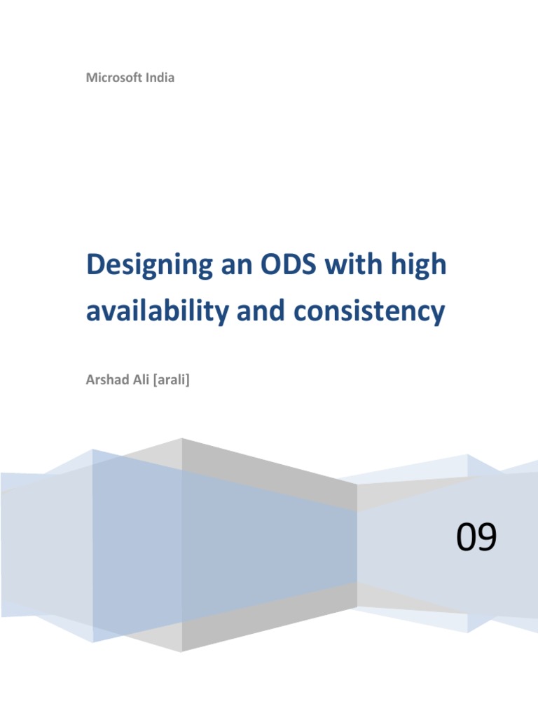 Ali-Designing ODS With High Availability and Consistency PDF | PDF ...