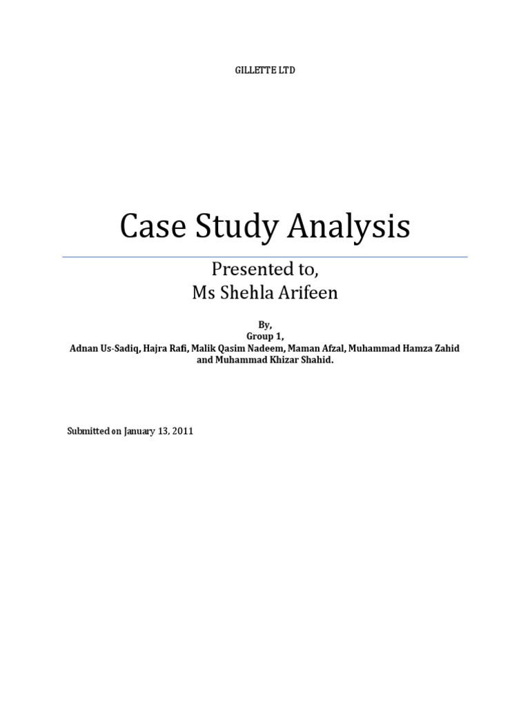 Gillette Case Facts Pdf Shaving Razor