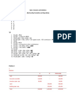 Quiz 1 Answers and Solutions (Partnership Formation and Operation)