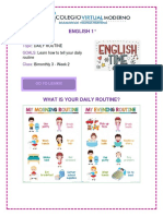 Daily Routine English Lesson