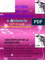 Curso de Cosmetologia - PPT Distancia