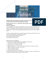 Ficha y Esquema de La Constitución Política de La República de Guatemala