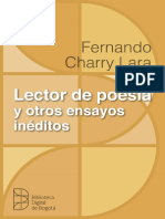 Lector de Poesía y Otros Ensayos Inéditos - Fernando Charry Lara PDF