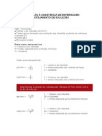 INTRODUÇÃO À ASSISTÊNCIA DE ENFERMAGEM Cauculo de Medicacao