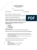 Contabilidad General: Examen de Actitud y Conocimientos sobre Información Financiera y Comprobantes de Pago