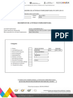 Autorizacion de Registro de Actividad Complementaria Fo-205P11200-10