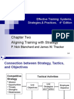 Chapter Two Aligning Training With Strategy: Effective Training: Systems, Strategies,& Practices, 4 Edition