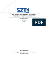 The Connection of Migration Pattern and The Ethnic Community in Indonesia