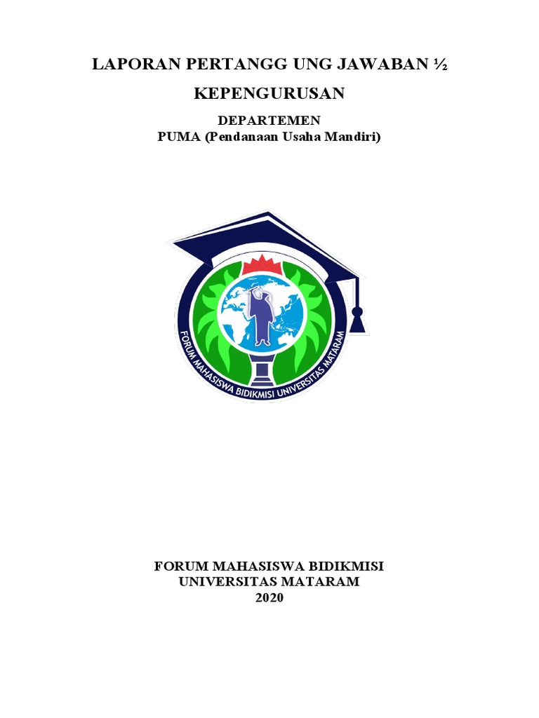 Laporan Pertanggungjawaban PUMA 2020 | PDF