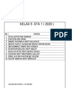 KELAS 5 STA 1 (2020) : BIL Nama