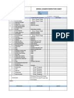 Inspection Sheet - Wheel Loader PT. DCA PDF