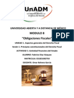 Modulo 8 "Obligaciones Fiscales": Universidad Abierta Y A Distancia de México