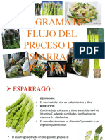 Diagrama de Flujo de Proceso de Esparrago Fresco Verde