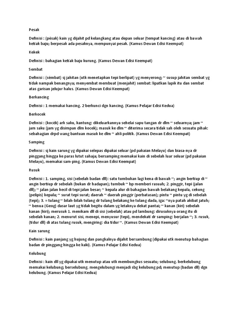 Maksud Perkataan Baju Teluk Belanga Pdf