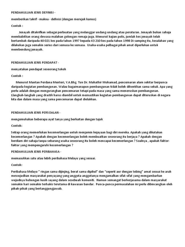 Pendahuluan Jenis Definisi Pdf