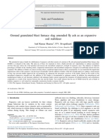 Ground Granulated Blast Furnace Slag Amended y Ash As An Expansive Soil Stabilizer