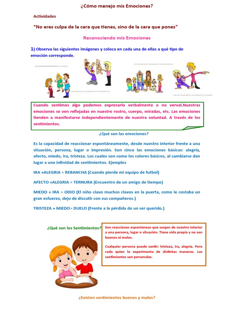 Actividades para el Manejo de Emociones | PDF | Las emociones | Ira