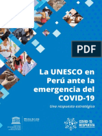 La UNESCO en Perú Ante La Emergencia Del COVID-19. Una Respuesta Estratégica PDF