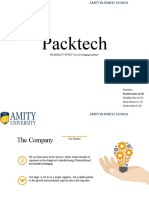 Packtech: FEASIBILTY STUDY On A Packaging Industry